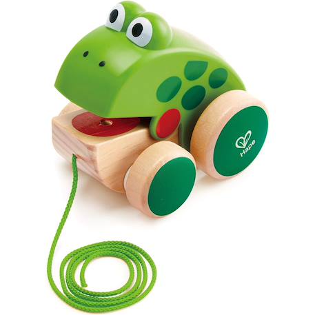 Grenouille jouet en bois Vert 3 - vertbaudet enfant 