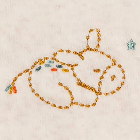 Gigoteuse en velours tog 2,5 beige felix et léo (0-3 mois) Ecru, orange 2 - vertbaudet enfant 