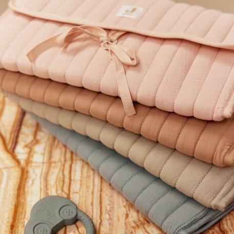 Tapis à langer nomade Marron, écru 6 - vertbaudet enfant 