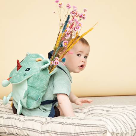 Sac à dos tout doux joe Vert 5 - vertbaudet enfant 