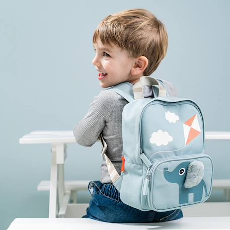 Sac à dos enfant canvas elphee bleu Bleu 5 - vertbaudet enfant 