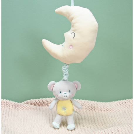 Boîte à musique les ptits féeriques souris - 32 cm Jaune 2 - vertbaudet enfant 