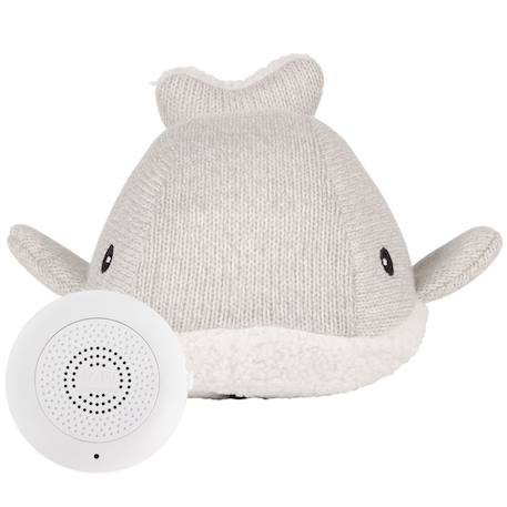 Peluche bruit blanc rechargeable baleine moby gris Gris 2 - vertbaudet enfant 