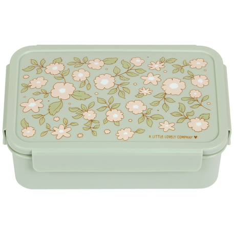 Lunch box fleurs sage Vert d'eau, rose, vert 2 - vertbaudet enfant 