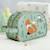 Trousse de toilette amis de la forêt Bleu+Gris+Jaune+Rose+Vert d'eau, marron, écru 27 - vertbaudet enfant 