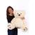 Peluche - peluche ours patachon crème - 80 cm Beige 3 - vertbaudet enfant 