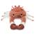 Peluche cassecou le crabe et son bébé terracotta (39 cm) Orange, blanc, noir 2 - vertbaudet enfant 