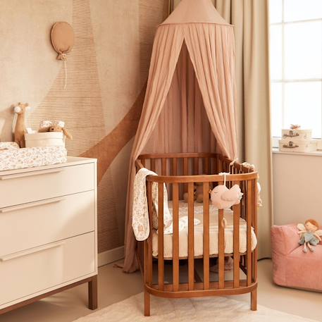 Couverture en coton fringe moonstone-ivory (75 x 100 cm) Corail+Ecru, marron+Jaune, blanc+Marron 12 - vertbaudet enfant 