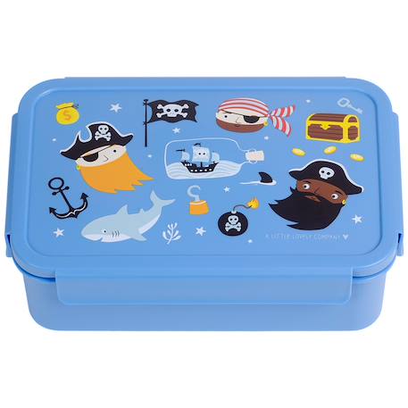 Lunch box pirates Bleu, noir, jaune 2 - vertbaudet enfant 
