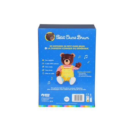 Peluche - petit ours brun peluche interactive musicale et conteuse d'histoires - 28 cm Marron 3 - vertbaudet enfant 