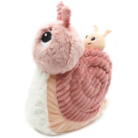 Peluche speedou l'escargot maman et bébé Rose, noir, blanc+Taupe, noir, blanc 4 - vertbaudet enfant 