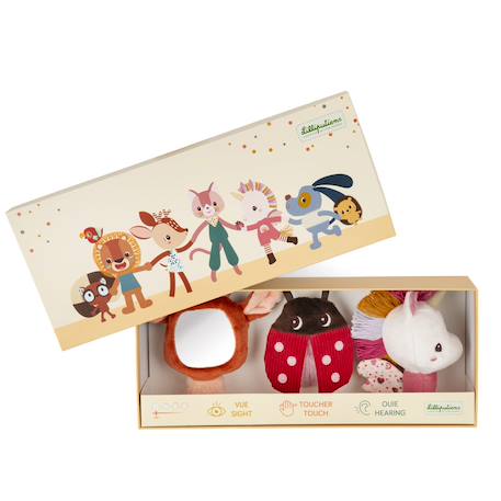 Set de découvertes sensorielles Blanc, rouge, noir+Orange, rouge, marron 6 - vertbaudet enfant 