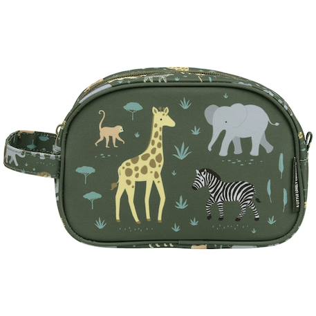 Trousse de toilette savane Vert, écru, jaune 2 - vertbaudet enfant 
