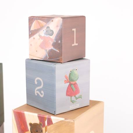 Pyramide 123 les petits amis Gris 6 - vertbaudet enfant 