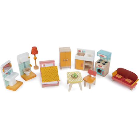 Grande Maison de Poupées Villa Beige, gris, vert 3 - vertbaudet enfant 