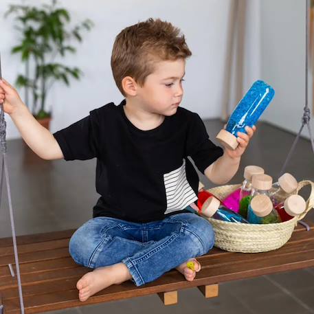 3 bouteilles sensorielles serenity Bleu 4 - vertbaudet enfant 