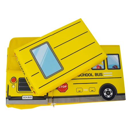 Coffre de rangement et banc bus scolaire Jaune 5 - vertbaudet enfant 