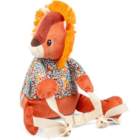 Sac à dos doux jack Orange, blanc, bleu 2 - vertbaudet enfant 