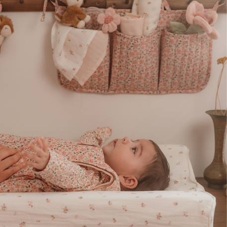 Housse pour matelas à langer fairy wonders (50 x 70 cm) Blanc, multicolore+Blanc, rose 6 - vertbaudet enfant 
