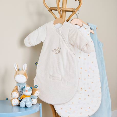 Gigoteuse en velours tog 2,5 beige felix et léo (0-3 mois) Ecru, orange 3 - vertbaudet enfant 