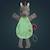 Doudou marionnette phosphorescent Rose, blanc, jaune 4 - vertbaudet enfant 