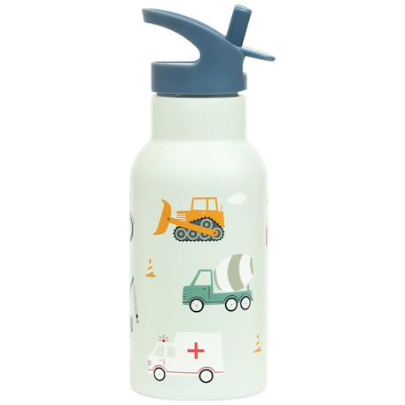 Gourde isotherme véhicules (350 ml) Bleu, jaune, blanc+Bleu, jaune, rouge+Jaune, noir, gris+Noir, rouge, bleu+Noir, vert, blanc+Rose, blanc, rouge+Rose, bleu, orange+Rose, vert+Violet, blanc, rose 4 - vertbaudet enfant 