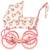 Landau pour poupée minnie twinkle Rose, bleu 2 - vertbaudet enfant 