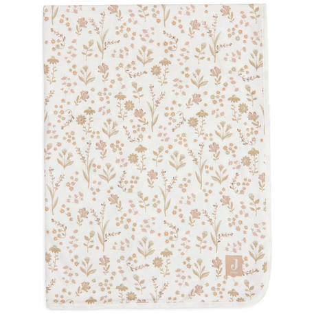 Couverture en coton fringe moonstone-ivory (75 x 100 cm) Corail+Ecru, marron+Jaune, blanc+Marron 8 - vertbaudet enfant 