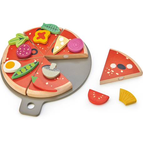 Pizza Rouge, vert, beige 2 - vertbaudet enfant 