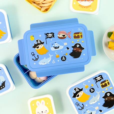 Lunch box pirates Bleu, noir, jaune 3 - vertbaudet enfant 