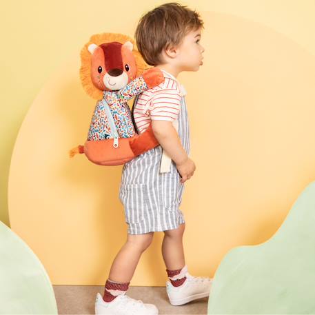 Sac à dos doux jack Orange, blanc, bleu 4 - vertbaudet enfant 