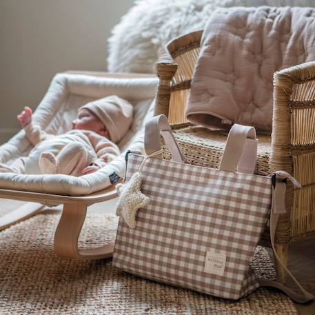 Sac à poussette crossbody caetana sand Beige+Vert 6 - vertbaudet enfant 