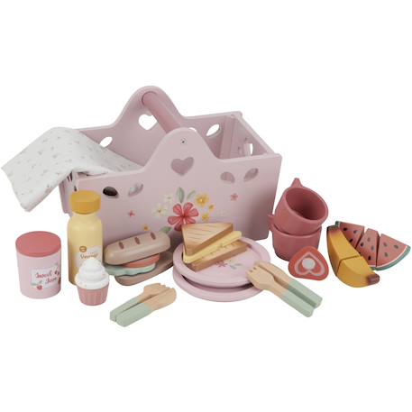 Panier de pique-nique Rose, vert d'eau, jaune 4 - vertbaudet enfant 