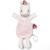 Doudou marionnette phosphorescent Rose, blanc, jaune 1 - vertbaudet enfant 