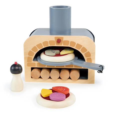 Four à pizza en bois Beige, rouge, rose 2 - vertbaudet enfant 