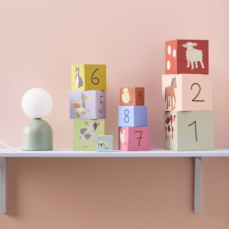 Cubes à empiler en carton aiden Multicolore 3 - vertbaudet enfant 