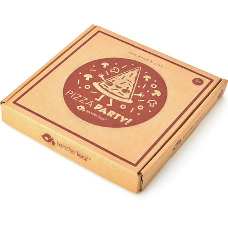 Pizza en bois Rouge, vert, beige 5 - vertbaudet enfant 