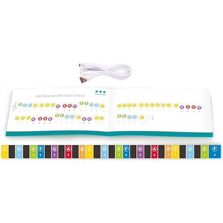 Piano droit sur pieds électronique Noir 4 - vertbaudet enfant 
