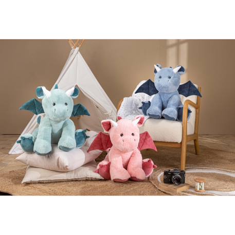 Peluche - peluche dragon trendy color vert d'eau - 50 cm Vert 4 - vertbaudet enfant 