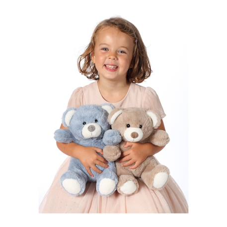 Peluche - peluche ours trendy rose poudré, l'ours à câliner, 24 cm Corail 6 - vertbaudet enfant 