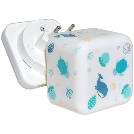 Veilleuse nomade cube b Blanc, bleu+Blanc, vert+Orange+Rose+Vert 3 - vertbaudet enfant 