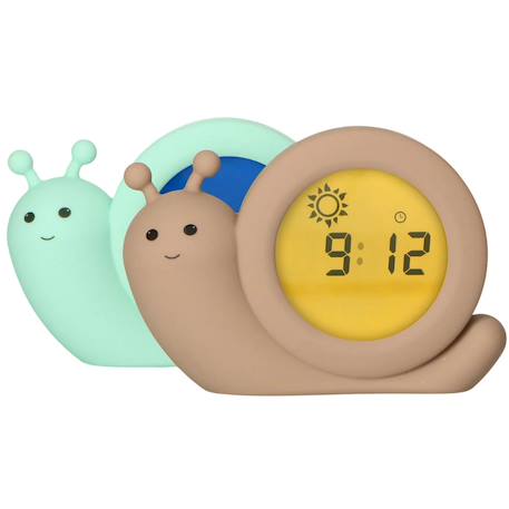Réveil éducatif escargot simon vert Taupe+Vert 10 - vertbaudet enfant 