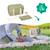 Sac à langer bébé pocketstyle Blanc+Vert, écru 10 - vertbaudet enfant 