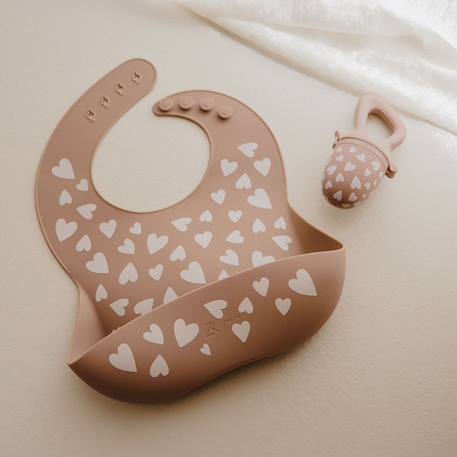 Sucette grignoteuse et 4 embouts fall in love taupe rose Taupe rose 3 - vertbaudet enfant 