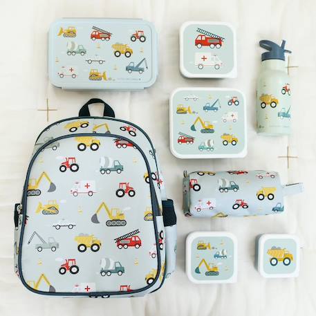Sac à dos avec poche isotherme espace Bleu+Bleu foncé, rouge+Bleu, jaune, rouge+Gris, vert, jaune+Noir, vert, blanc+Rose, blanc+Vert+Violet, blanc, rose 14 - vertbaudet enfant 