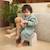 Peignoir enfant en coton Bleu Clair+Caramel+Nougat+Vert d'eau 6 - vertbaudet enfant 