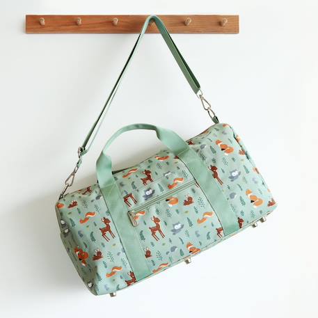 Sac de voyage amis de la forêt Vert d'eau, marron, écru 4 - vertbaudet enfant 