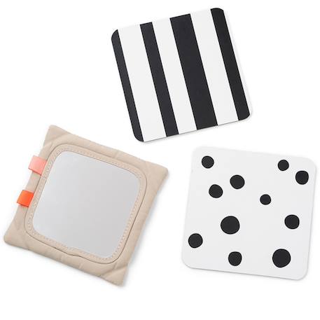 Support avec cartes de motifs contrastés deer friends sable Sable 3 - vertbaudet enfant 