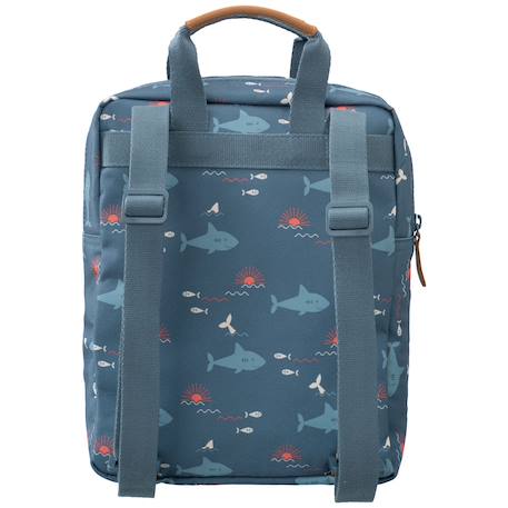 Sac à dos bébé,  idéal pour la crèche ou la maternelle Bleu, orange, blanc 2 - vertbaudet enfant 
