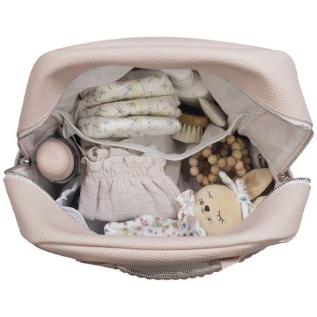 Sac à dos à langer icon Beige+Bleu+Gris+Rose+Vert 21 - vertbaudet enfant 